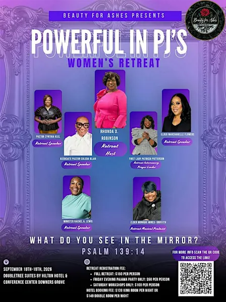Beauty for Ashes Presents: Powerful in PJ's Women's Retreat!