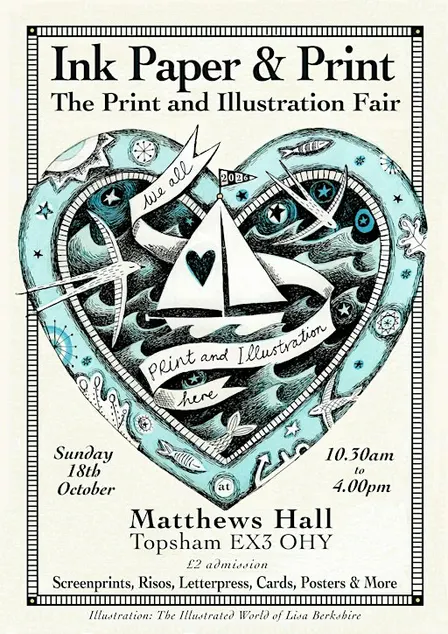 Ink Paper & Print Fair, Matthews Hall, Topsham. Devon