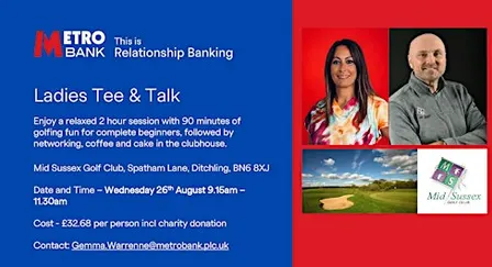 Metro Bank Ladies Tee and Talk