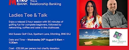 Metro Bank Ladies Tee and Talk
