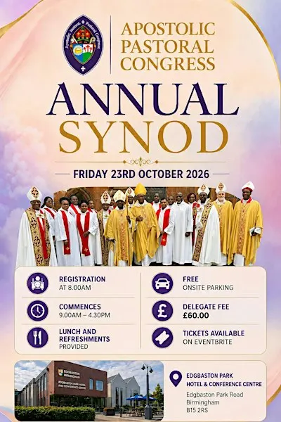 Apostolic Pastoral Congress Annual Synod