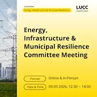 LUCC Energy, Infrastructure & Municipal Resilience Committee Meeting 3