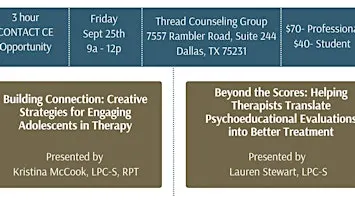 Continuing Education for Dallas Counselors