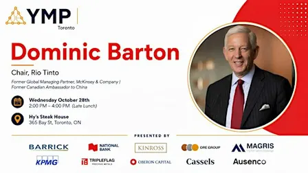 YMP Leaders in Mining Speaker Series - Dominic Barton