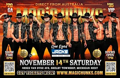 MAGIC HUNKS AUSTRALIA TAKEOVER SHELBY TOWNSHIP,MI!