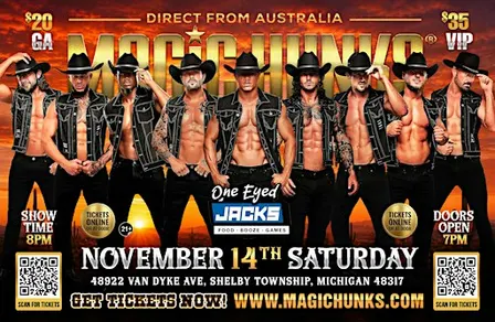 MAGIC HUNKS AUSTRALIA TAKEOVER SHELBY TOWNSHIP,MI!