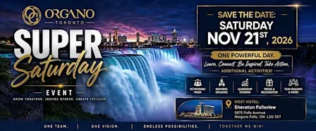 ORGANO SUPER SATURDAY In NIAGARA FALLS
