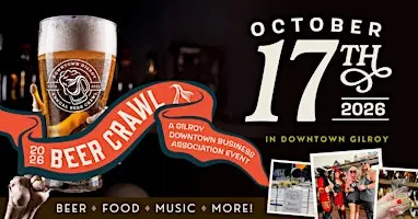 Downtown Gilroy Halloween Beer Crawl 2026