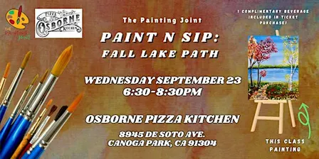 Paint n Sip: Fall Lake Path