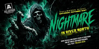 NIGHTMARE IN RIVER NORTH- Chicago's BIGGEST Halloween Bar Crawl