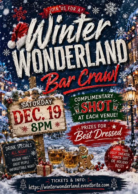 1st Annual Winter Wonderland Bar Crawl