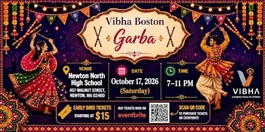 Vibha Boston Garba 2026 - An Evening of Dance, Culture & Giving