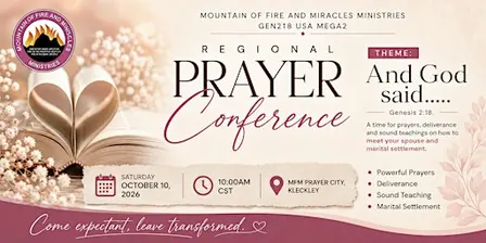 Gen218 Regional Prayer Conference 2026 | MFM Mega Region 2