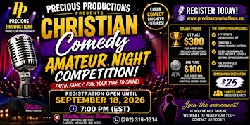 Precious Productions Christian Comedy Amateur Night Competition