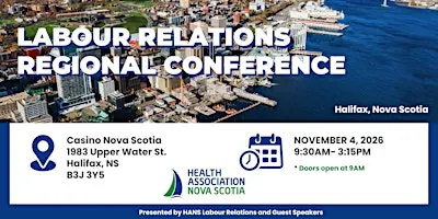 Labour Relations Regional Conference 2026 - Halifax, NS