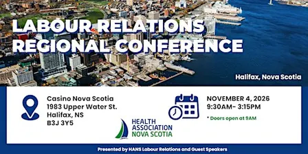 Labour Relations Regional Conference 2026 - Halifax, NS