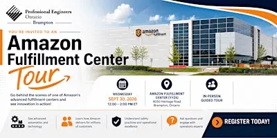 PEO Brampton Chapter - Amazon Fulfillment Center Tour (September 30)