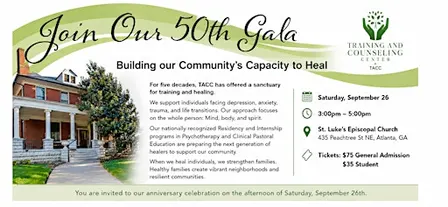 Celebrate Training and Counseling Center's 50th Anniversary!