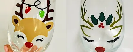 Wine trail - Reindeer-Glass Painting