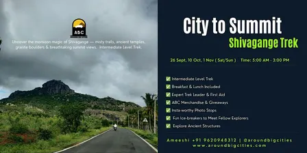 City to Summit - Shivagange Trek - September