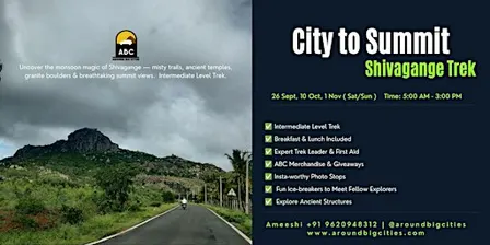City to Summit - Shivagange Trek - October