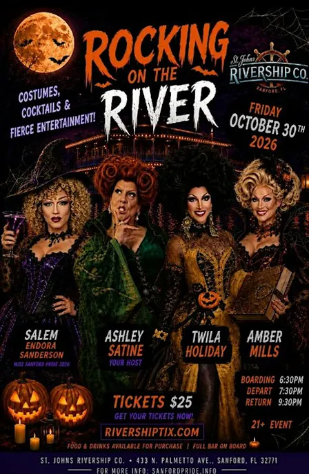 Rocking on the River - Halloween Drag Show Aboard the Barbara Lee