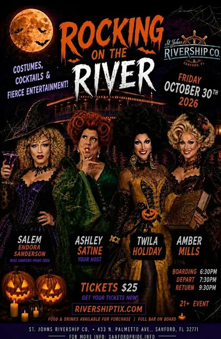 Rocking on the River - Halloween Drag Show Aboard the Barbara Lee