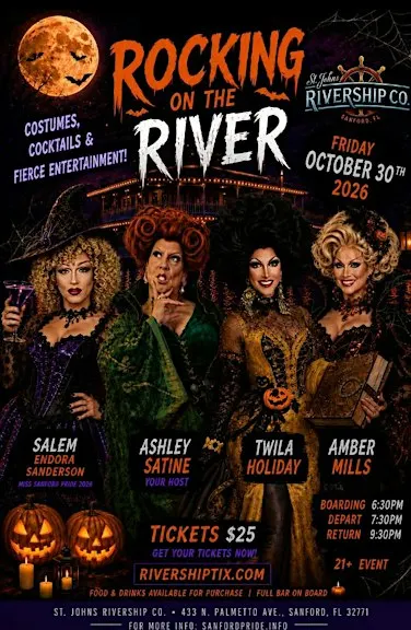 Rocking on the River - Halloween Drag Show Aboard the Barbara Lee