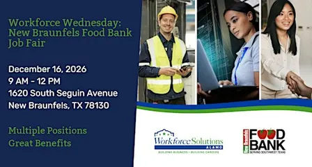 Workforce Solutions Alamo - New Braunfels Food Bank Job Fair (JOB SEEKERS)