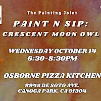Paint n Sip: Crescent Moon Owl