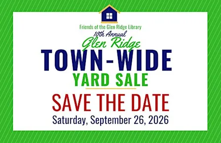 Friends of the Glen Ridge Library 10th Annual Town-Wide Yard Sale
