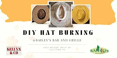DIY Pyrography Hat Burning At Bailey's Bar & Grille September