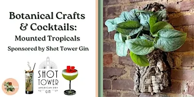Botanical Cocktails & Mounted Plants Sponsored by Shot Tower Gin