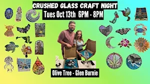 Crushed Glass Suncatcher  at Olive Tree w/Maryland Craft Parties