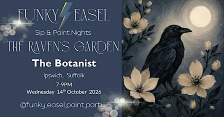 Sip & Paint Night At The Botanist, Ipswich, painting The Ravens Garden