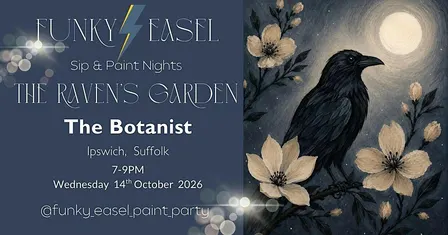 Sip & Paint Night At The Botanist, Ipswich, painting The Ravens Garden