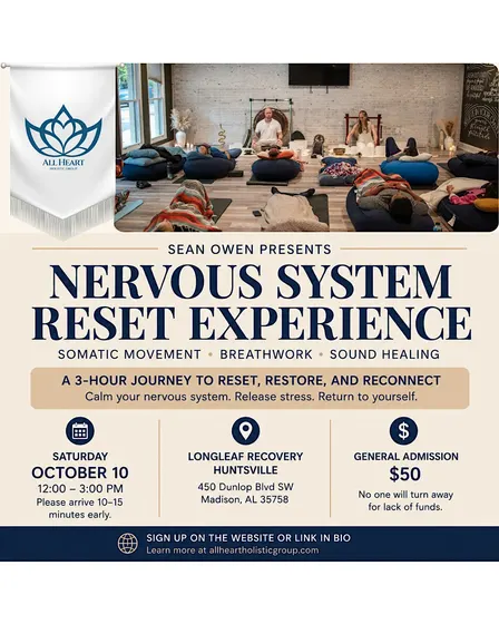 Nervous System Reset Experience | Huntsville, Alabama | Breathwork & Sound