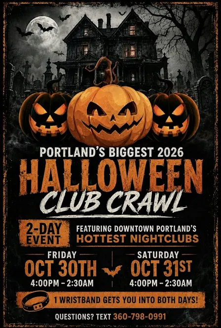 Portland’s BIGGEST 2026 Halloween Barcrawl (2 days long)