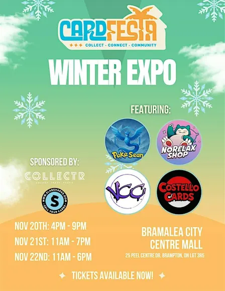 CARDFESTA WINTER EXPO! (GTA Card Show-Pokemon, TCG, Sports Cards)