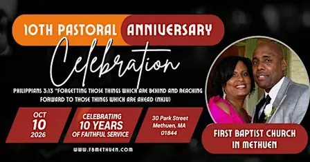 10th Pastoral Anniversary Celebration for Rev. Nathaniel C. Burnes