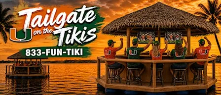 Watch Party - Miami vs. Wake Forest on a Floating Tiki Sports Bar