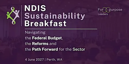 NDIS Sustainability Breakfast, Perth / National LIVE Stream