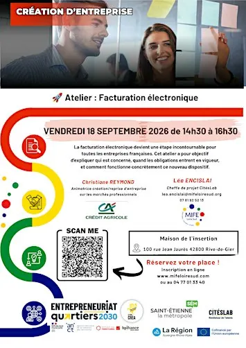 Atelier "Facturation Electronique" à RIVE-DE-GIER
