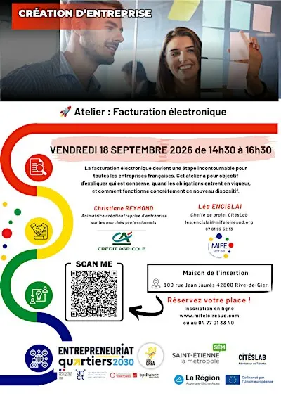 Atelier "Facturation Electronique" à RIVE-DE-GIER