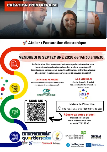 Atelier "Facturation Electronique" à RIVE-DE-GIER