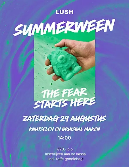 Lush Wijnegem Summerween! Knutselen en bruisbal maken.