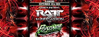 FREE SHOW FRIDAY Ratt / Poison / Tribute Night @ Cheers