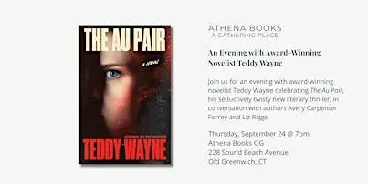 An Evening with Award-Winning Novelist Teddy Wayne at Athena Books