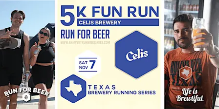 5k Beer Run x Celis Brewery | TX Brewery Running Series