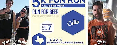 5k Beer Run x Celis Brewery | TX Brewery Running Series